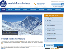 Tablet Screenshot of mountainramadventures.com